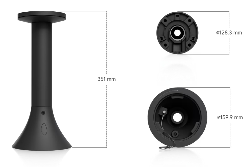 Ubiquiti UniFi AI PTZ Precision Pendant Mount (UACC-AI-PTZ-Precision-PM-B) - imagine 12