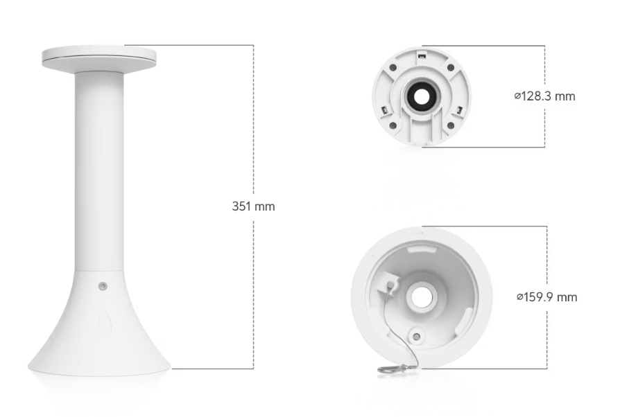 Ubiquiti UniFi AI PTZ Precision Pendant Mount (UACC-AI-PTZ-Precision-PM-W) - imagine 3