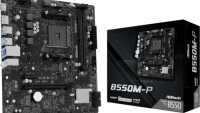 Placa de baza ASRock B550M-P, Socket AM4, DDR4, Micro-ATX (B550M-P)