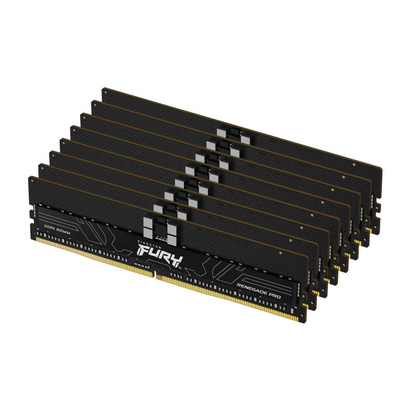 Memorie RAM Kingston DDR5 256GB, 8 x 32GB, 5600Mhz CL36 1.25V Fury Renegade PRO Black XMP (KF556R36RBK8-256)