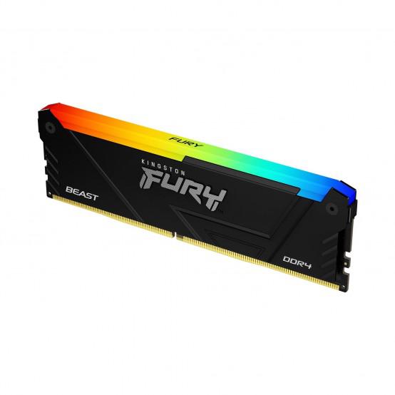 Memorie RAM Kingston FURY Beast RGB, 16GB DDR4, 3600MHz, CL18 (KF436C18BB2A/16)