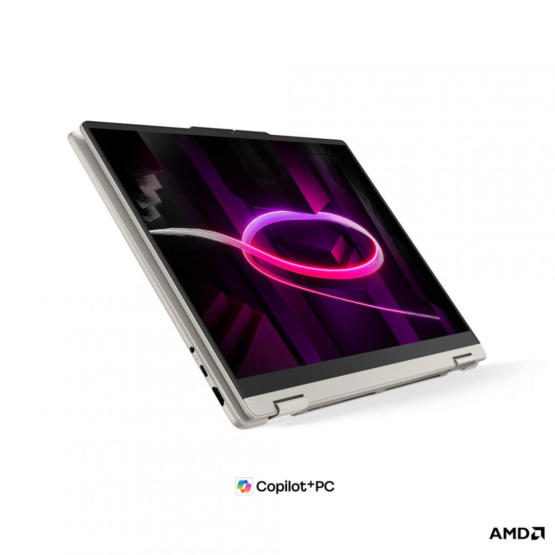 Laptop Consumer Lenovo Yoga 7 2-in-1 16AGP11 Copilot+ PC, cu procesor Ryzen AI 7 445, 16'' OLED, 24 GB LPDDR5x-SDRAM, 1 TB, AMD Radeon 840M, Fara OS, 3 ani Garantie (83TF001YRM) - imagine 7
