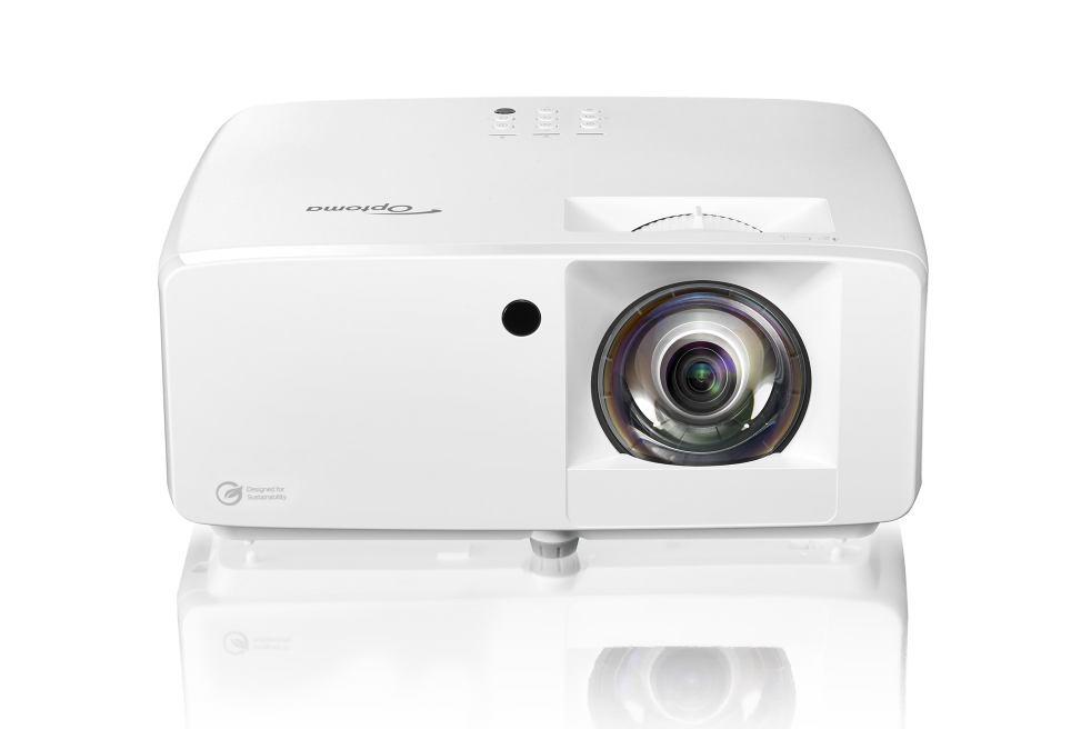 Videoproector Optoma UHZ35ST, UHD 3840*2160, 3.500 lumeni, 500.000:1, 16:9/ 4:3/ 16:10, laser 30.000 ore, distanta maxima de proiectie 3.3m, 2 * HDMI, Audio 3.5mm, USB-A power 1.5A, RS232, RJ45, 28dB-35dB, Security bar, Kensington Lock, protejare cu parola, IP6X, telecomanda cu baterii incluse, boxa (E9PD7LD11EZ2) - imagine 7