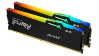 Memorie RAM Kingston DDR5 64GB 6000Mhz CL 36 1.35V Fury Beast Black RGB. (KF560C36BBE2AK2-64)