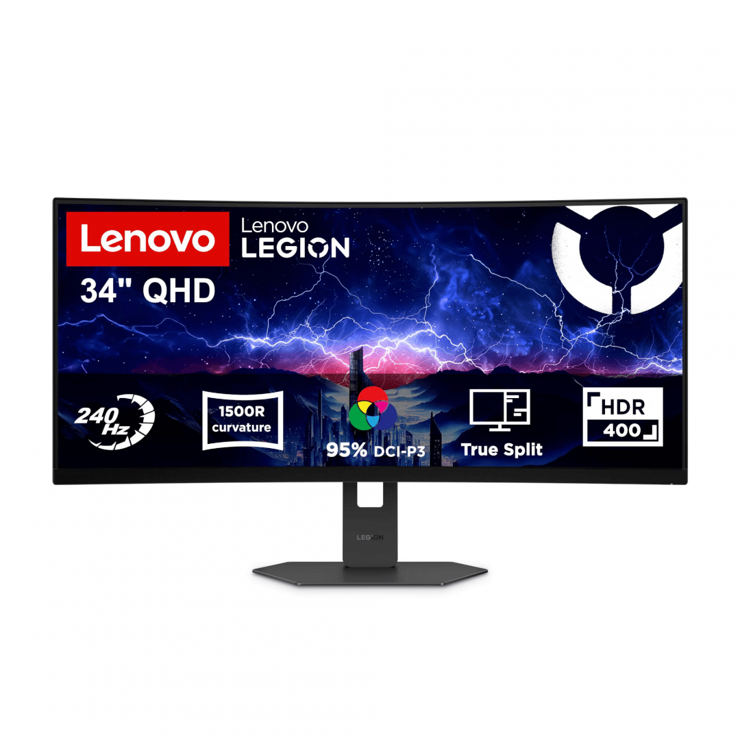 Monitor Gaming LENOVO Legion 34W-2c, 34", 3440 x 1440 pixeli, Black, 3 ani Garantie (68F6GACBEU)