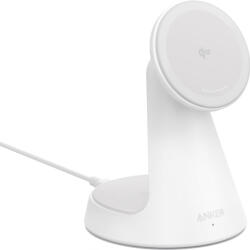 Incarcator wireless Anker MagGo Stand Qi2 360 15W, pentru iPhone 16/15/14/13/12, Alb "A25X1H21" (timbru verde 0.18 lei) - 194644287009