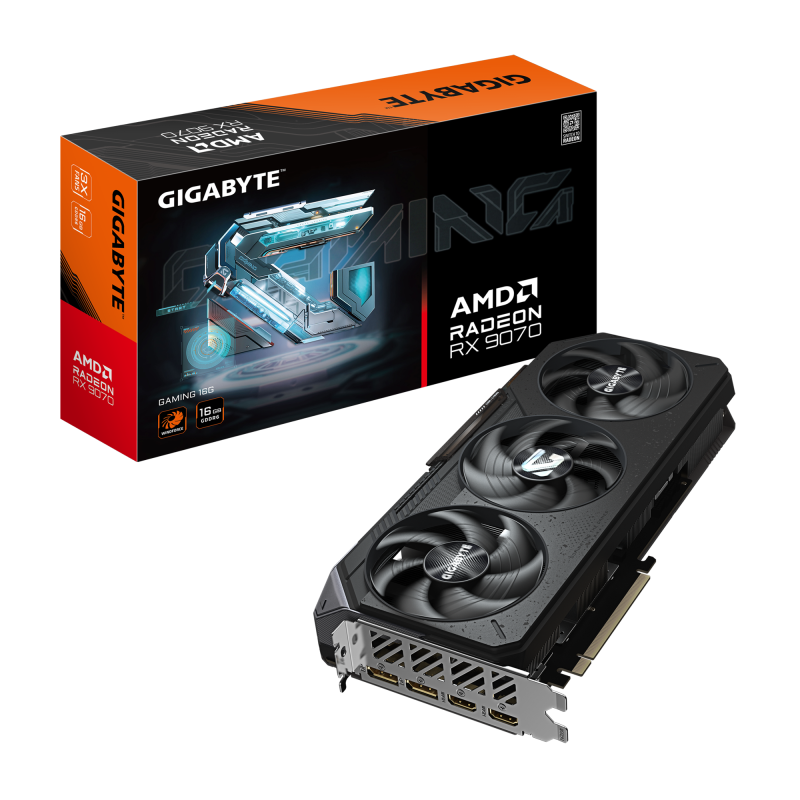Placa video Gigabyte Radeon RX 9070 GAMING, 16GB GDDR6, PCI Express 5.0, 256-bit (GV-R9070GAMING-16GD)