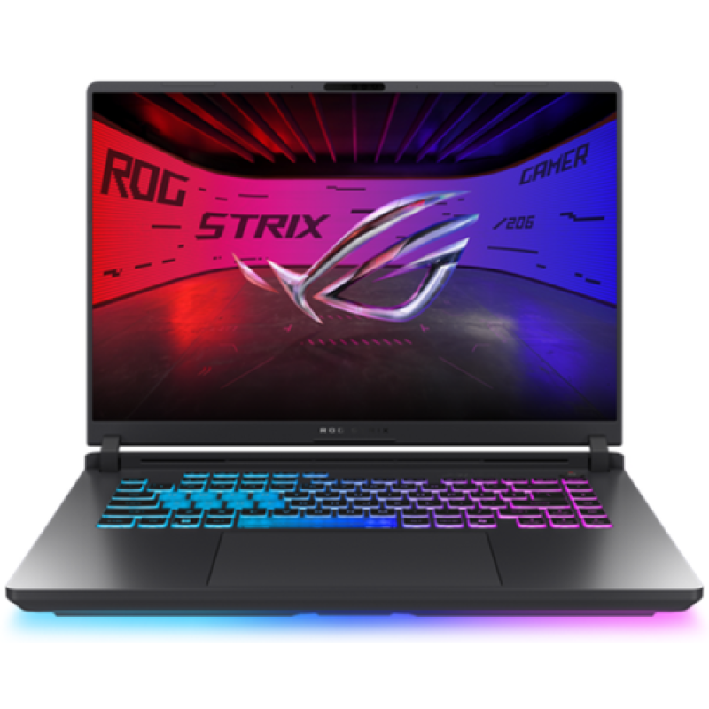 Laptop Gaming ASUS ROG Strix G16, cu procesor AMD Ryzen 9 8940HX, 16'' IPS, 16 GB DDR5, 512 GB, nVidia GeForce RTX 5050, 8GB GDDR7, Fr OS, 2 ani Garantie (G614PH-RV171)