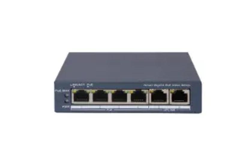 SWITCH POE 4PORTURI 60W (DS-3E1506P-EI/M)