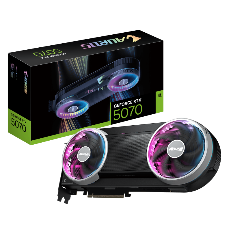 Placa video Gigabyte GEFORCE RTX 5070 AORUS INFINITY, 12GB GDDR7, PCI Express x16 5.0, 192bit (GV-N5070AORUS IF-12GD)
