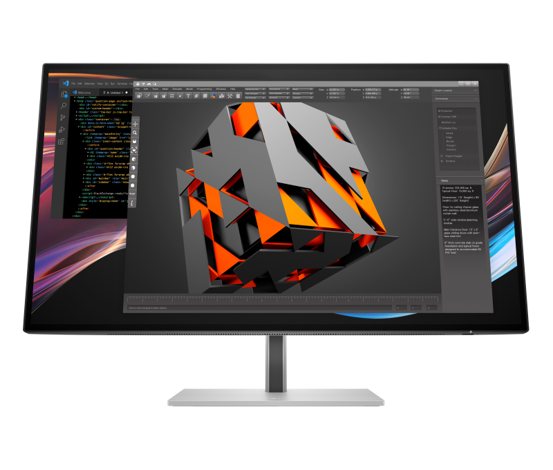 Monitor Consumer HP Series 7 Pro 727pk, 27", 3840 x 2160 pixeli, Silver (8J9G2E9)