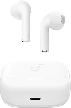 Casti TWS Anker "Soundcore K20i", semi-in-ear, utilizare multimedia, Bluetooth 5.3, driver 13mm, durata baterie pana la 36 ore, IPX5, ENC, alb, "A3994G21" (timbru verde 0.08 lei) - 0194644037611
