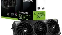 Placa video ASUS GeForce RTX 5070 TI, 16GB GDDR7, PCI Express 5.0, 256-bit (TUF-RTX5070TI-O16G-GAMING)