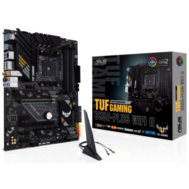 Placa de baza ASUS TUF GAMING B550-PLUS WIFI II, Socket AM4, DDR4, ATX (TUF GAMING B550-PLUS WIFI II)