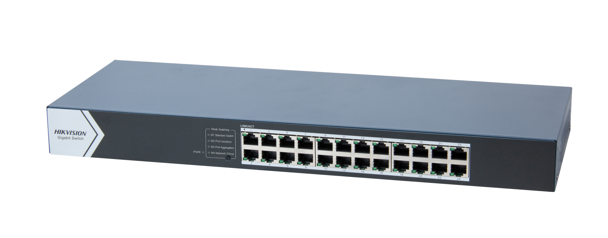 24-Port Gigabit Switch Hikvision DS-3E0524-E(C) 24 × 10/100/1000 Mbps RJ45 Port Easy Plug-and-Play Installation Rack-Mounting Rugged Metal Case (DS-3E0524-E(C))
