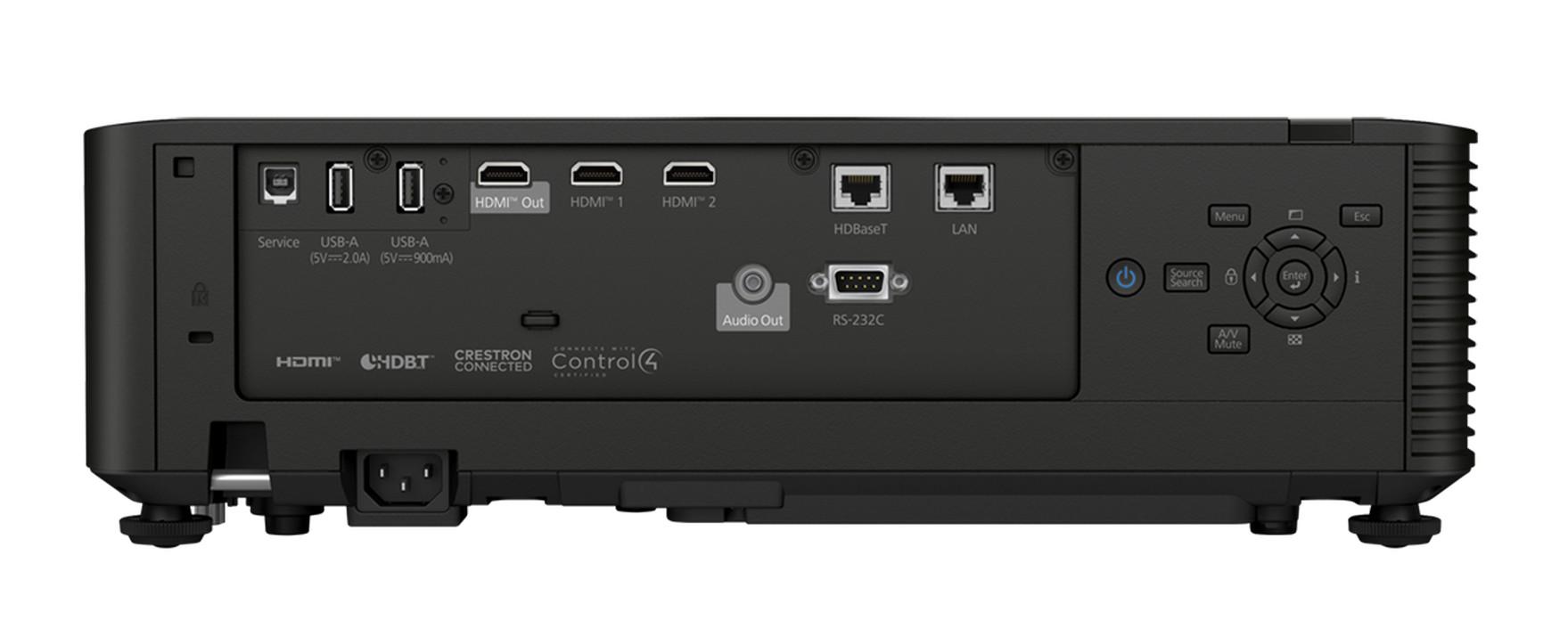 PROJECTOR EPSON EB-L895U, Tehnologie 3LCD, Luminozitate: 8000 Lumeni, Display 0.67", Rezolutie: WUXGA.pect 16:10, Contrast: 5.000.000 : 1, Sursa lumina: Laser, Durata viata sursa lumina: 20.000h, 30.000h Eco, Dimensiune ecran proiectie: 50"-5000", Interfata: USB 2.0-A (2x), USB 2.0 Type B (Service (V11HB27140) - imagine 2