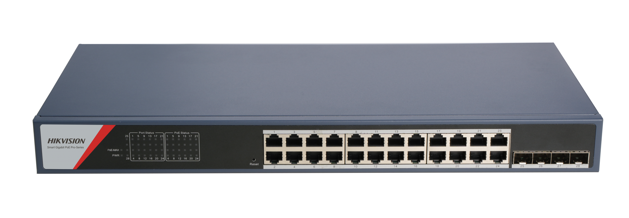 HK SWITCH POE 24 PORTURI SMART MANAGED DS-3E1528P-SI-24P4F (DS-3E1528P-SI-24P4F)