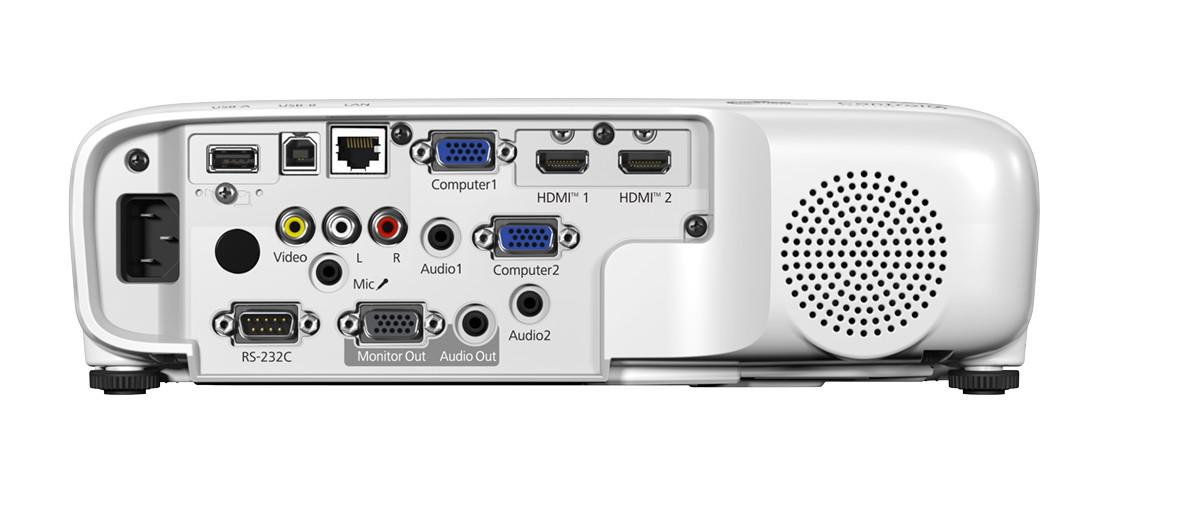 PROJECTOR EPSON EB-994F, Tehnologie 3LCD, 4100 lumeni, Rezolutie: 1080p, Aspect ratio: 16:9, Sursa lumina: Lampa, Durata viata lampa: 6500h, 17000h ECO mode, Dimansiune ecran priectie: 31"-304", Interfata: USB 2.0-A, USB 2.0 Type B (Service Only), RS-232C, Ethernet interface (100 Base-TX / 10 (V11HB60040) - imagine 2