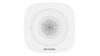 Sirena interior wireless AX PRO Hikvision DS-PS1-I-WE(B)-B(Blue Indicator); 868MHz two-way Tri-X wireless technology, distanta comunicare RF: 1600m in camp deschis, nivel sonor: 90 la 110dB, 3 tipuri de sonerii de alarma: alarma la efractie, alarma la incendiu si alarma panica, criptare: AES-128 (DS-PS1-I-WE(B)-B)