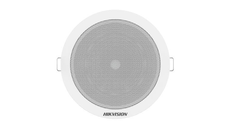 Difuzor de tavan Hikvision DS-QAE0206G1-V, putere difuzor: 6W, senzitivitate: 91 dB ± 3 dB, frecventa: 90 Hz to 20 kHz(max 98 dB), dimensiuni:Ø170 × 64 mm , greutate: 0.46kg. (DS-QAE0206G1-V)