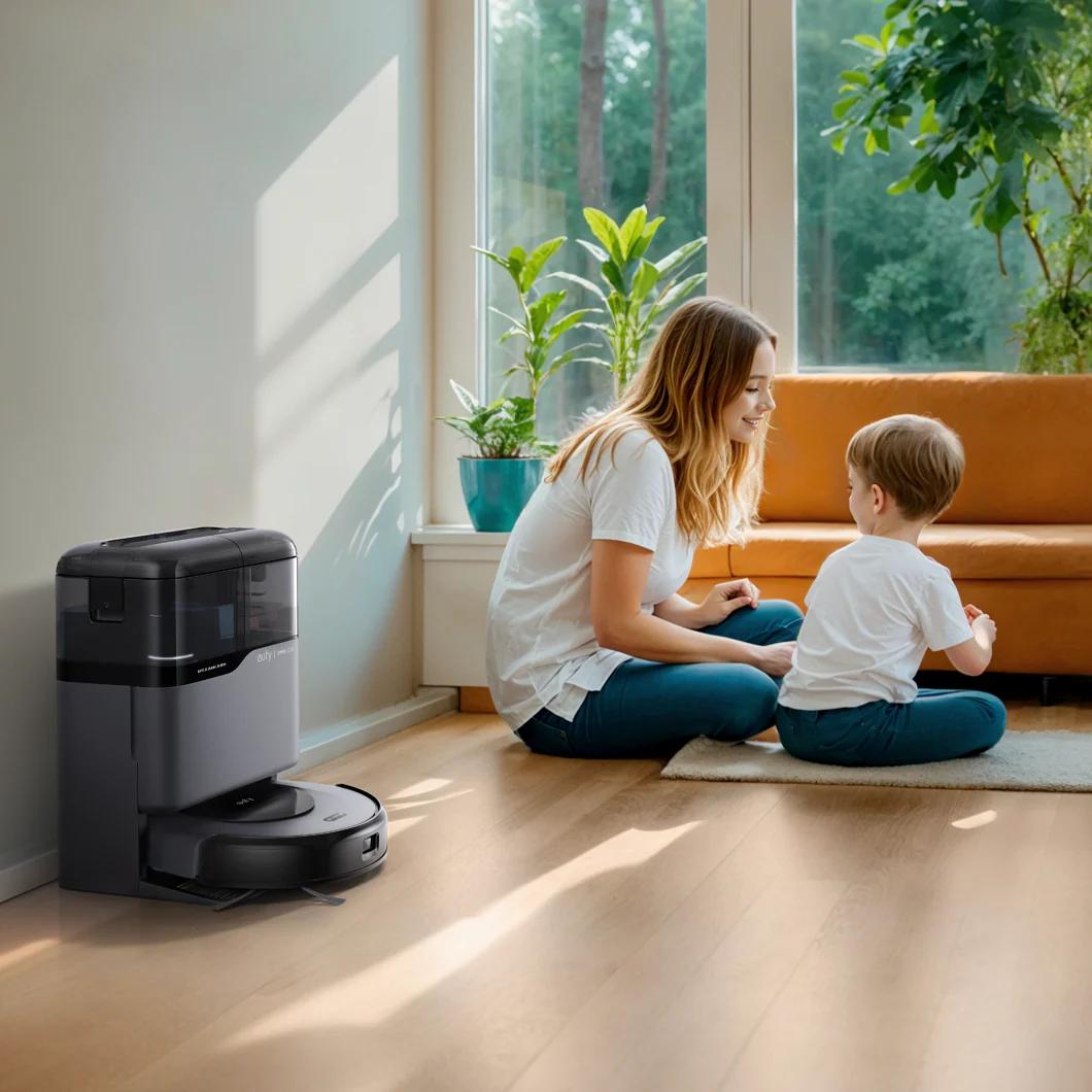Robot All-in-One Anker "eufy Omni C20", 7.000 Pa, aspirare uscata si umeda, Wi-Fi, multi-suprafete, volum rezervor 3.1L, negru, "T2280G11" (timbru verde 4 lei) - 0194644209216 - imagine 3