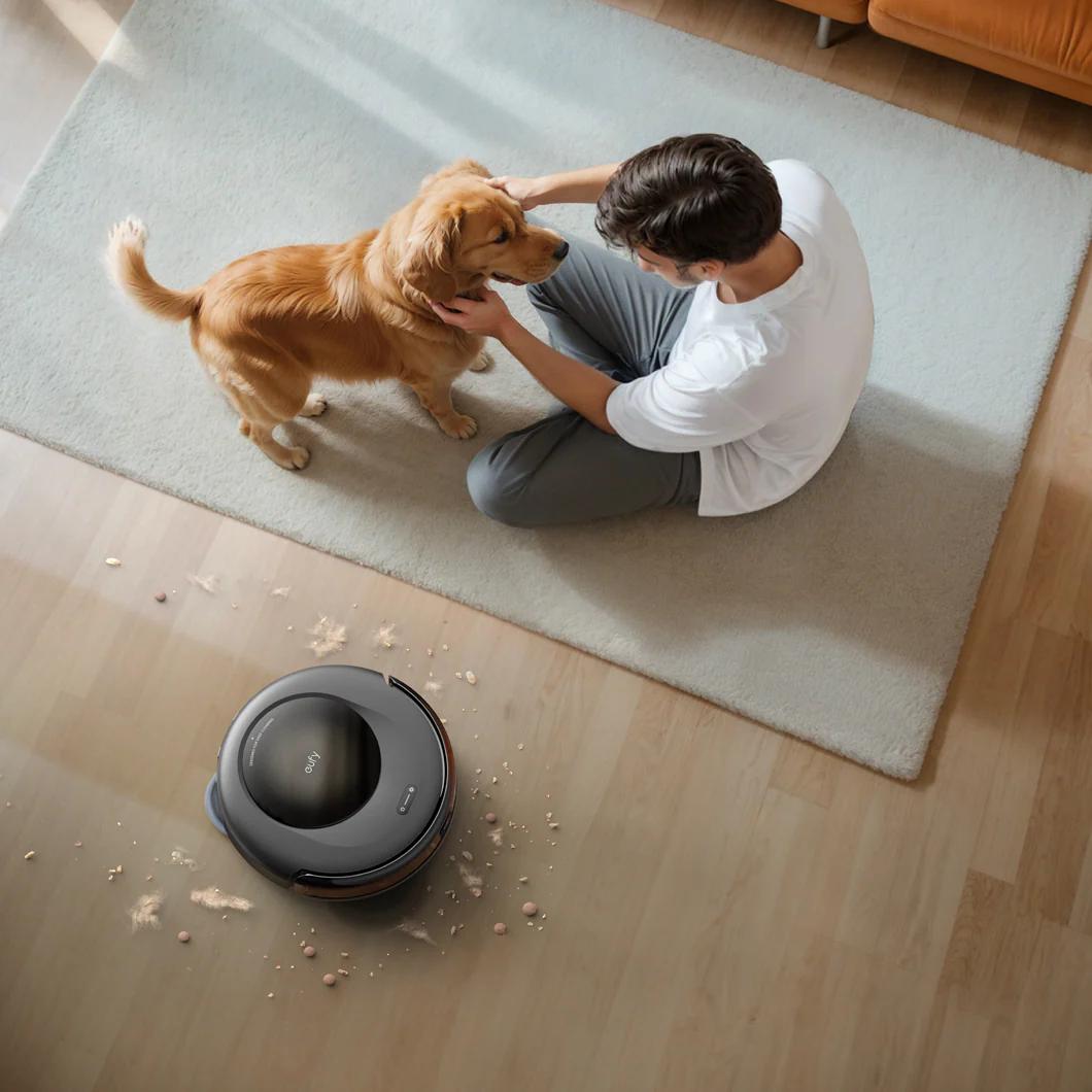 Robot All-in-One Anker "eufy Omni C20", 7.000 Pa, aspirare uscata si umeda, Wi-Fi, multi-suprafete, volum rezervor 3.1L, negru, "T2280G11" (timbru verde 4 lei) - 0194644209216 - imagine 2