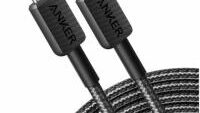 Cablu alimentare si date Anker, USB Type-C (T) la USB Type-C (T), 1.8m rata transfer 480 Mbps, 60W, invelis nylon, braided, negru, "A81F6G11" (timbru verde 0.03 lei) - 0194644020835