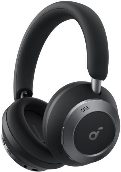 Casti Anker "Soundcore Space One Pro", Over-Ear, utilizare multimedia, Bluetooth 5.3, 4 x mic, durata baterie pana la 60 ore, pliabile, ANC, negru, "A3062G11" (timbru verde 0.18 lei) - 0194644186845