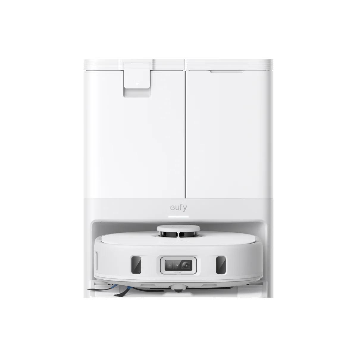 Robot All-in-One Anker "eufy X10 Pro Omni", 8.000 Pa, aspirare uscata si umeda, Wi-Fi, BTH, App, multi-suprafete, volum rezervor 2.5L, alb, "T2351G21" (timbru verde 11 lei) - 194644287153 - imagine 2