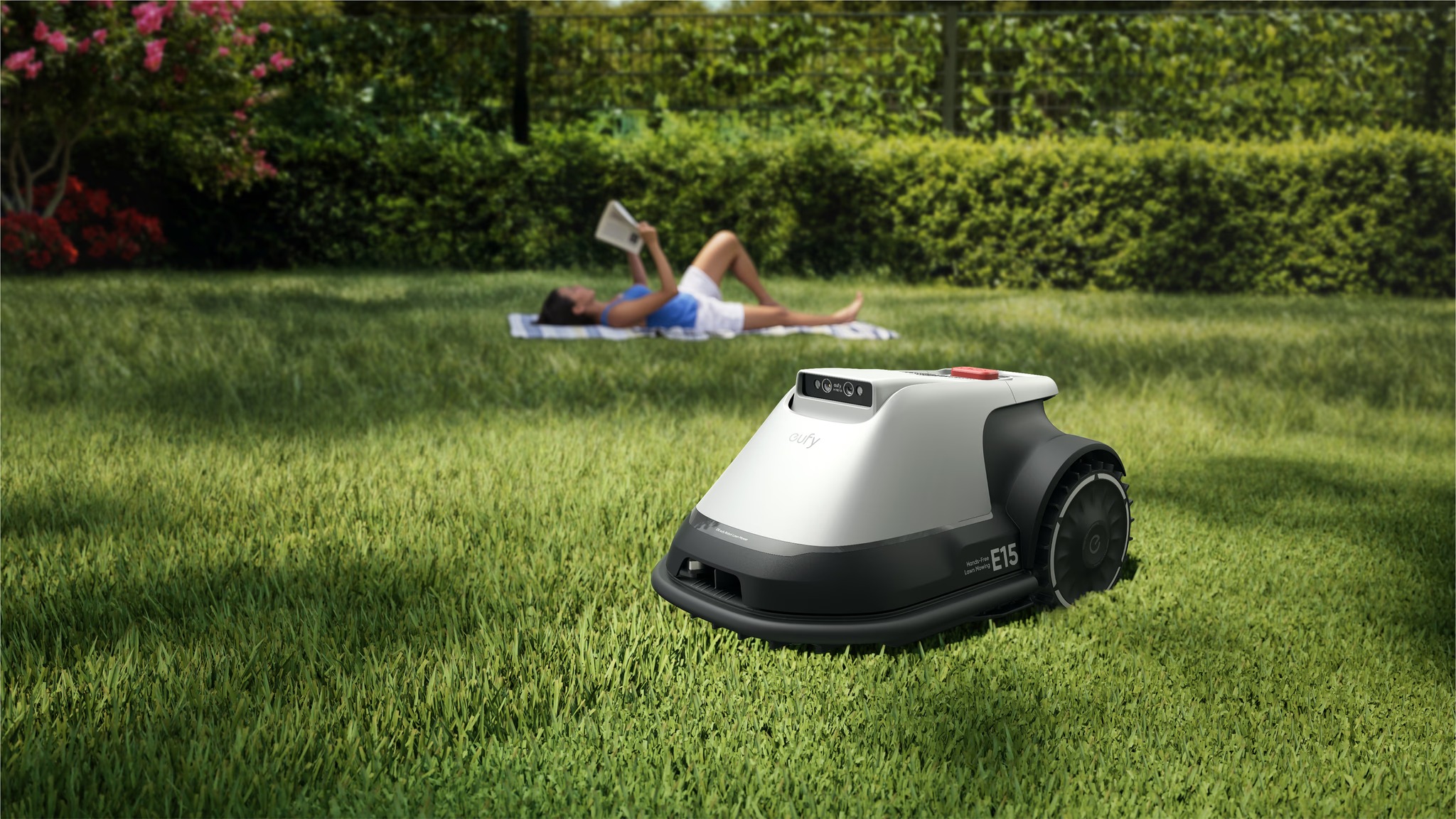 Robot tuns iarba Anker "eufy ", GPS, Wi-Fi, 4G, inaltime de taiere 2.5 - 7.6 cm, max 800m2, camera FOV 96° orizontal, 80° vertical, cartografiere, inaltime max iarba 9cm, , , , gri, , "T2880GA2" (timbru verde 11 lei) - 0194644311179 - imagine 10