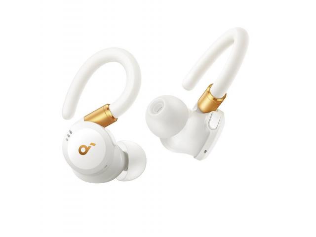 Casti Anker "Soundcore Sport X20", in-ear, utilizare multimedia, Bluetooth 5.3, 6 x mic, durata baterie pana la 48 ore, IP68, ANC, alb, "A3968G21" (timbru verde 0.18 lei) - 0194644187002