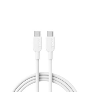 Cablu alimentare si date Anker, USB Type-C (T) la USB Type-C (T), 0.9m, 480 Mbps, 240W, braided, alb, "A81D5H21" (timbru verde 0.08 lei) -0194644173524