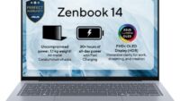 Laptop Consumer ASUS Zenbook 14 UX3480AA-U2382X, cu procesor Intel Core Ultra 7 355, 14'' OLED, 16 GB LPDDR5x, 512 GB, Intel Graphics, Windows 11 Pro, 3 ani Garantie (UX3480AA-U2382X)