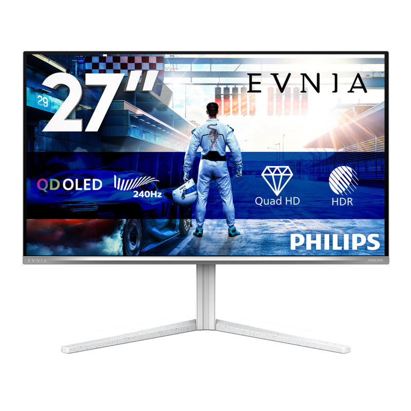Monitor Gaming Philips 27M2N6501L/00, 26.5", 2560 x 1440 pixeli, White, 3 ani Garantie (27M2N6501L/00)