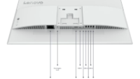Monitor Consumer Lenovo L24D-4C, 23.8", 1920 x 1080 pixeli, White, 3 ani Garantie (67DCUAC6EU)