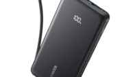 POWER BANK Anker 10.000 mAh, 22.5W Fast charge, 1 x USB-C, 1 x USB-A, afisaj electronic, cablu USB-C inclus, 229, negru, "A110DH11" (timbru verde 0.98 lei) - 194644291464