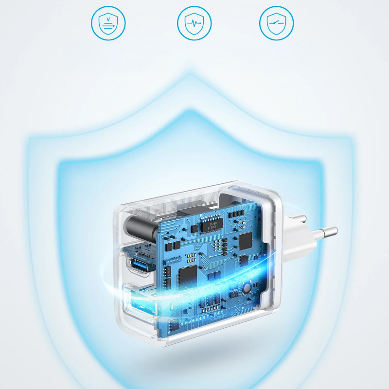 INCARCATOR retea Anker "312" 20W, PowerIQ, 1 x USB Type-C, 1 x USB, alb, "A2348G21" (timbru verde 0.18 lei) - 0194644139735 - imagine 3