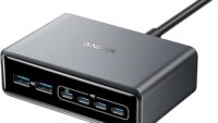 Alimentator retea Anker, 200W, GaN, 4 x USB-C, 2 x USB-A, QC, PD, argintiu, "A2683341" (timbru verde 0.18 lei) - 0194644041007
