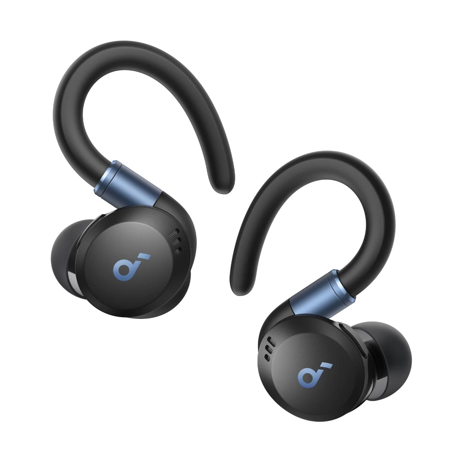 Casti TWS Anker "Soundcore Sport X20", in-ear, utilizare multimedia, Bluetooth, 6 x mic, durata baterie pana la 48 ore, IP68, ANC, negru, "A3968G11" (timbru verde 0.08 lei) - 0194644187019