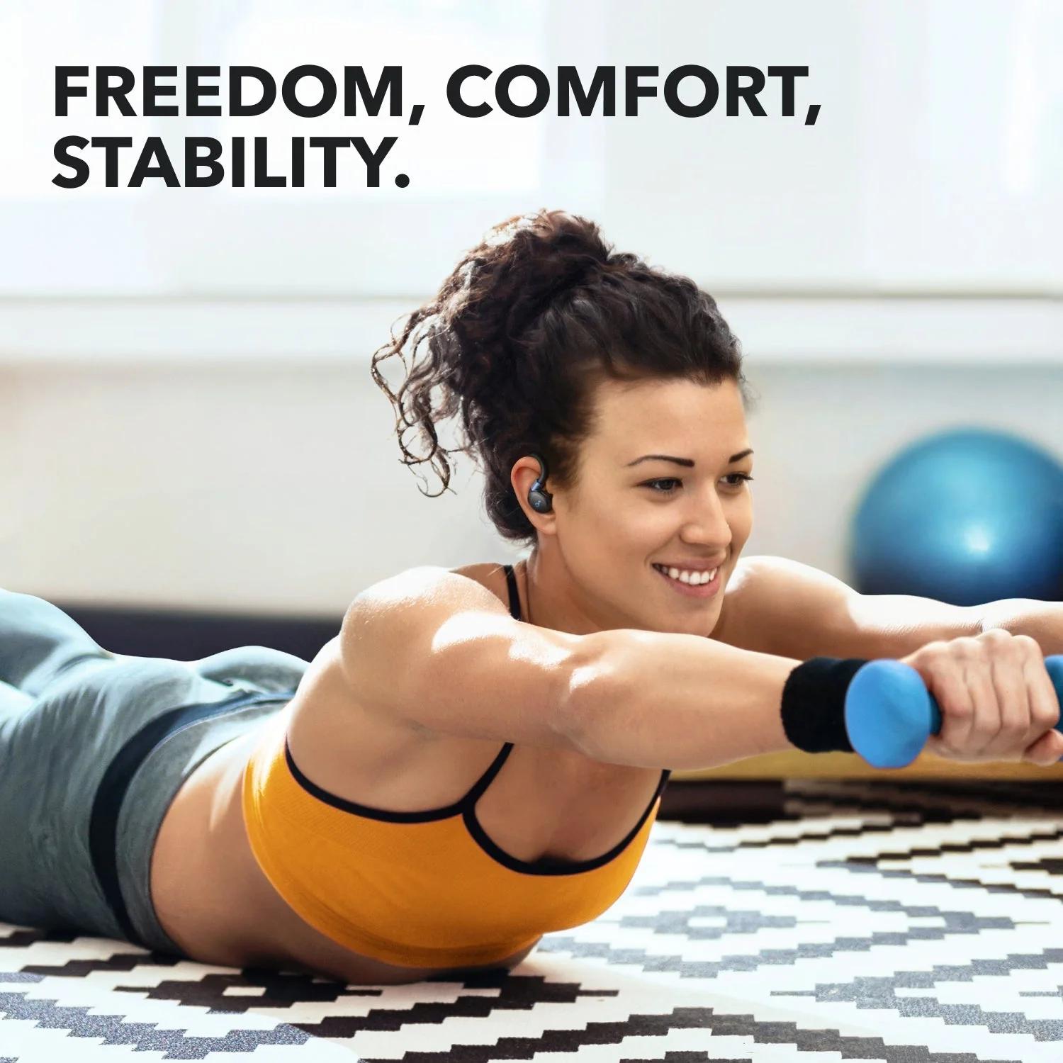 Casti TWS Anker "Soundcore Sport X20", in-ear, utilizare multimedia, Bluetooth, 6 x mic, durata baterie pana la 48 ore, IP68, ANC, negru, "A3968G11" (timbru verde 0.08 lei) - 0194644187019 - imagine 3