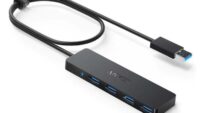 HUB USB Anker 4-in-1, porturi: 4 x USB 3.2 gen 1, conectare prin USB 3.2 (T), rata transfer 5 Gbps, ABS, negru, "A7516016" (timbru verde 0.18 lei) - 0194644157128