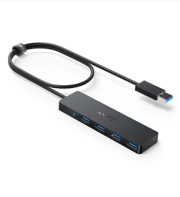 HUB USB Anker 4-in-1, porturi: 4 x USB 3.2 gen 1, conectare prin USB 3.2 (T), rata transfer 5 Gbps, ABS, negru, "A7516016" (timbru verde 0.18 lei) - 0194644157128