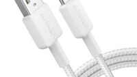 Cablu alimentare si date Anker, USB-A (T) la USB Type-C (T), 1.8m rata transfer 480 Mbps, invelis nylon, braided, alb, "A81H6G21" (timbru verde 0.03 lei) - 0194644085780