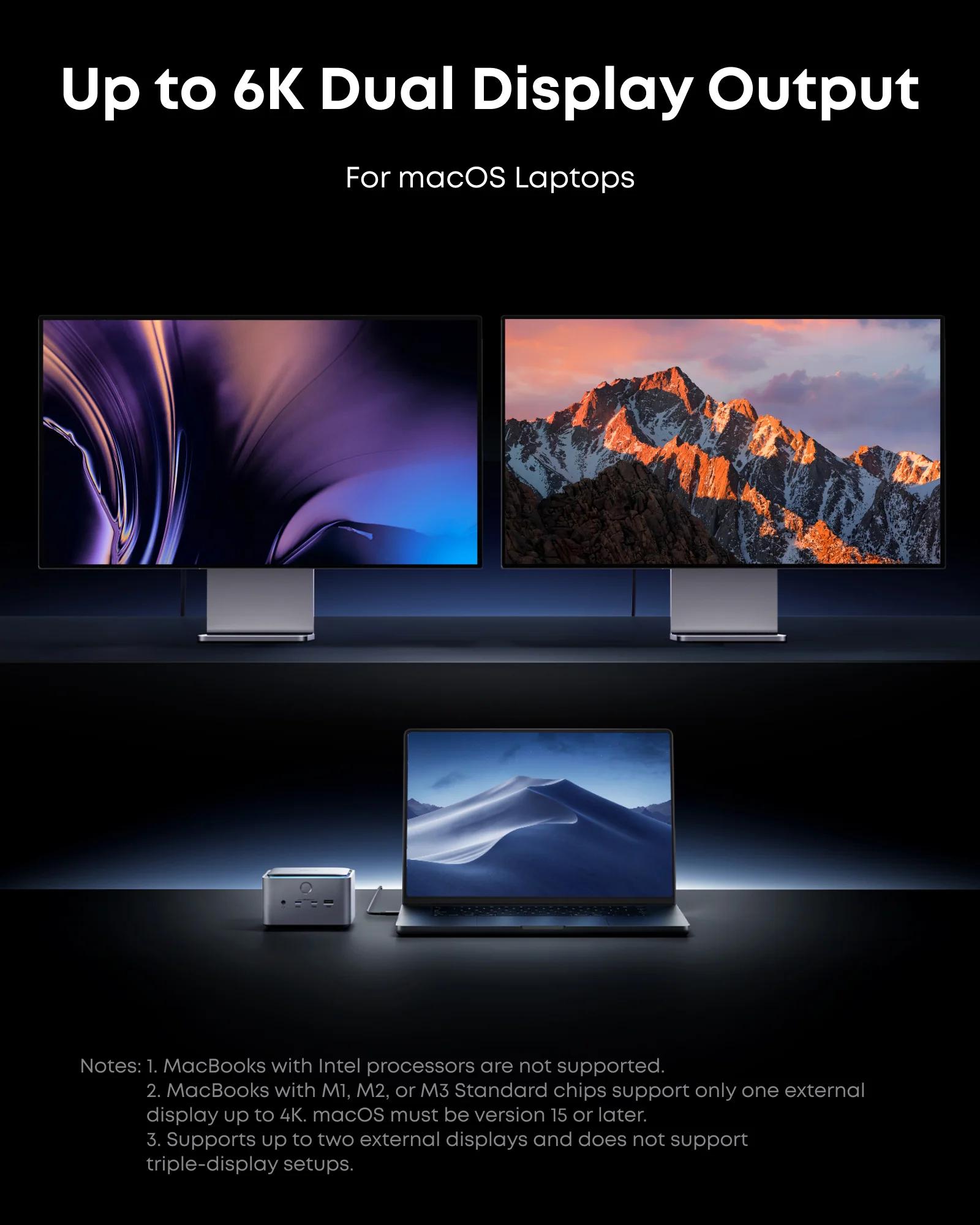 DOCKING Station Anker 14-in-1, porturi: 1xThunderbolt 5 up 140W, 2xThunderbolt 5 downs 15W, 3xUSB-A 10Gbps, 2xUSB-C max 45W, 1xHDMI, 1xDisplay port, 1xRJ-45 2.5Gbps, 1xSD/TF, conect USB-C, gri "A83B53A1" (timbru verde 0.18 lei - 0194644291839 - imagine 4