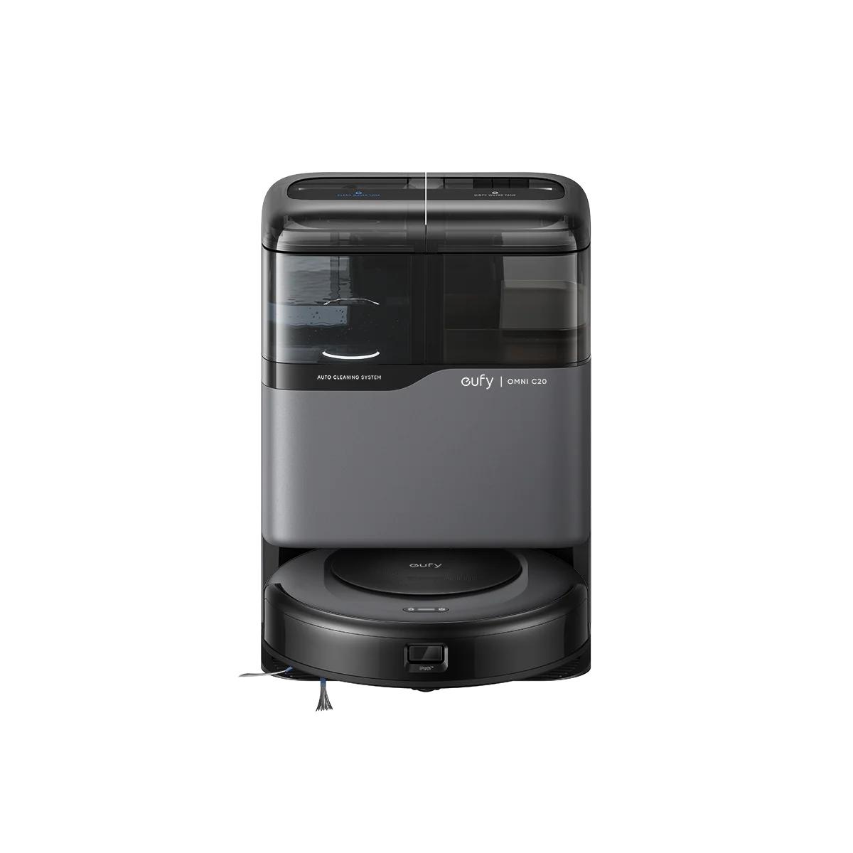 Robot All-in-One Anker "eufy Omni C20", 7.000 Pa, aspirare uscata si umeda, Wi-Fi, multi-suprafete, volum rezervor 3.1L, negru, "T2280G11" (timbru verde 4 lei) - 0194644209216