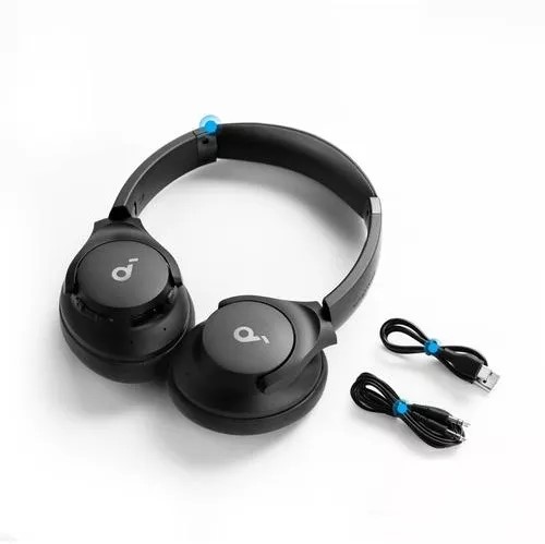 Casti Anker "Q20i", wireless, ANC hibrid, conectare la 2 echipamente, over ear, driver 40mm, pana la 60ore, negru, "A3004G11" (timbru verde 0.8lei) - 0194644127008 - imagine 2