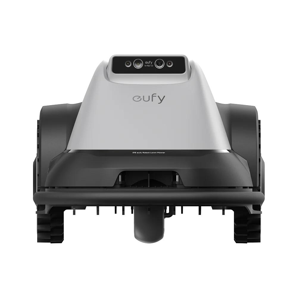 Robot tuns iarba Anker "eufy E15", GPS, Wi-Fi, 4G, inaltime de taiere 2.5 - 7.6 cm, max 800m2, camera FOV 96grade orizontal, 80grade vertical, cartografiere, inaltime max iarba 9cm "T2880GA1" (timbru verde 11 lei) - 194644290665