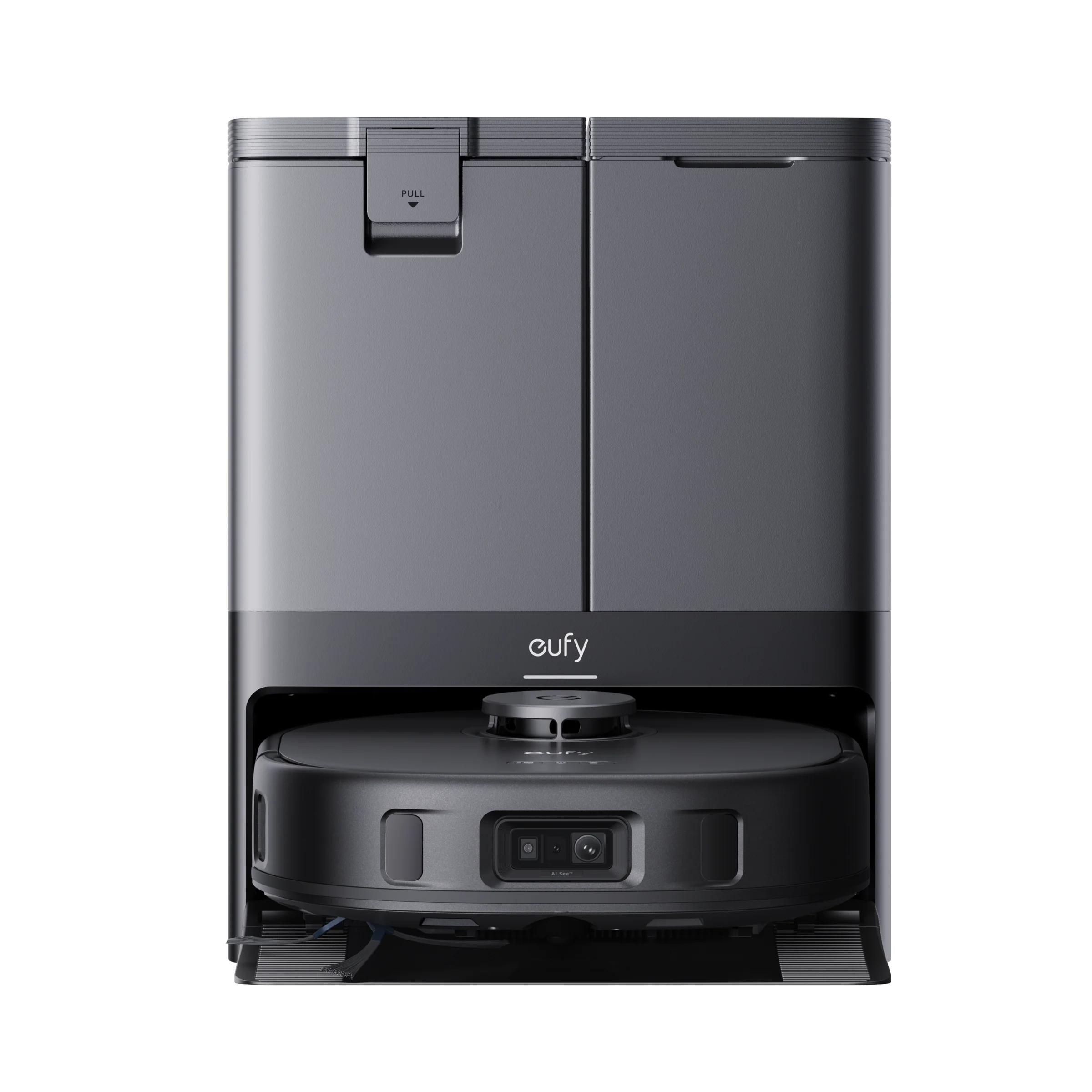 Robot All-in-One Anker "eufy X10 Pro Omni", 8.000 Pa, aspirare uscata si umeda, Wi-Fi, BTH, App, multi-suprafete, volum rezervor 2.5L, negru, "T2351G11" (timbru verde 11 lei) - 194644178093