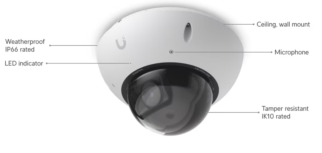 Ubiquiti UniFi Camera G6 Edge Dome (UVC-G6-Edge-Dome) - imagine 18