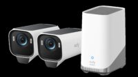 Sistem supraveghere 2+1 Anker "eufyCam S3 Pro", 4K, Wi-Fi 2.4 GHz, bullet, wireless, 16GB EMMC + 16TB extern, exterior, panou solar, AI, color night vision, , detectie miscare, IP67, , HomeBase S380, "T88923W1" (timbru verde 2 lei) - 0194644293871